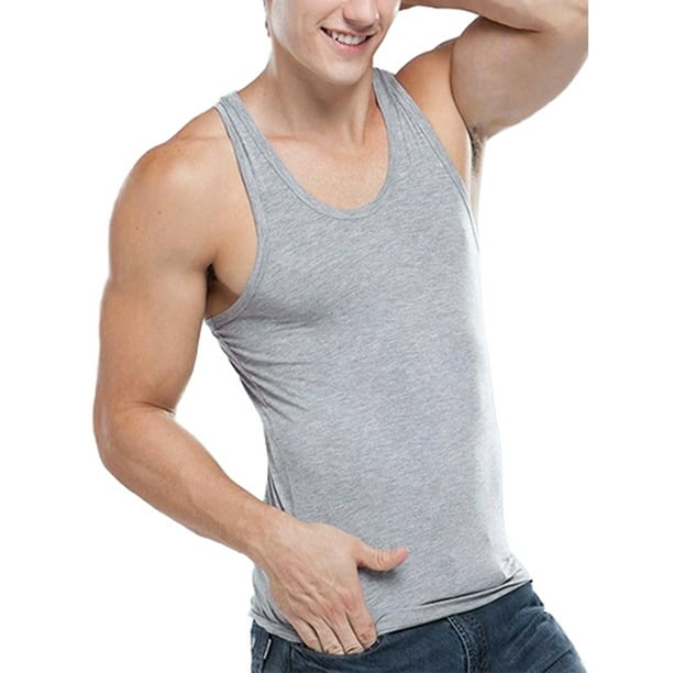 New Mens Vest Plain Sleeveless T Shirt Athletic 100% Cotton Sports Gym Tank Top New Mens Vest Plain Sleeveless T Shirt Athletic 100% Cotton Sports Gym Tank Top
